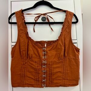 Free People Terracotta Crop Top